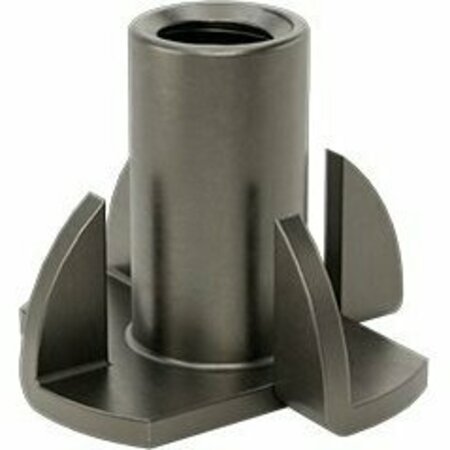BSC PREFERRED Steel Tee Nut Inserts 1/4-20 Size 0.61 Installed Length 3/4 Flange Diameter, 50PK 90975A311